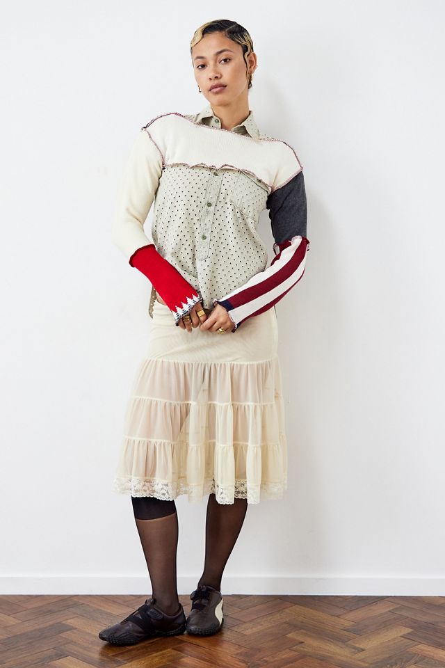 Urban Renewal Remade From Vintage Patchwork Shrug  #4