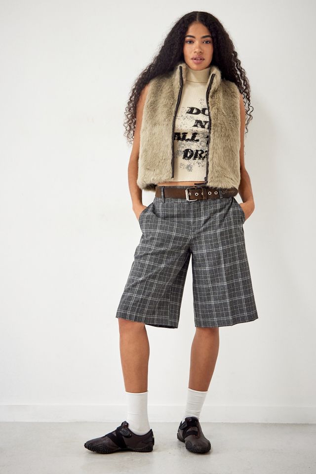 Urban Renewal Remade From Vintage Printed Ribbed Knit Tank Top #2