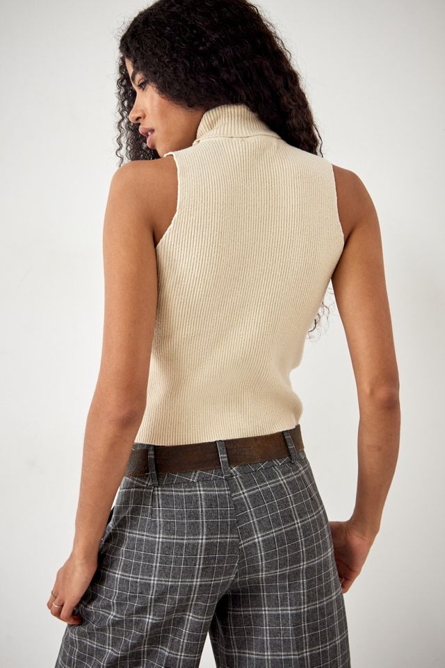 Urban Renewal Remade From Vintage Printed Ribbed Knit Tank Top #3