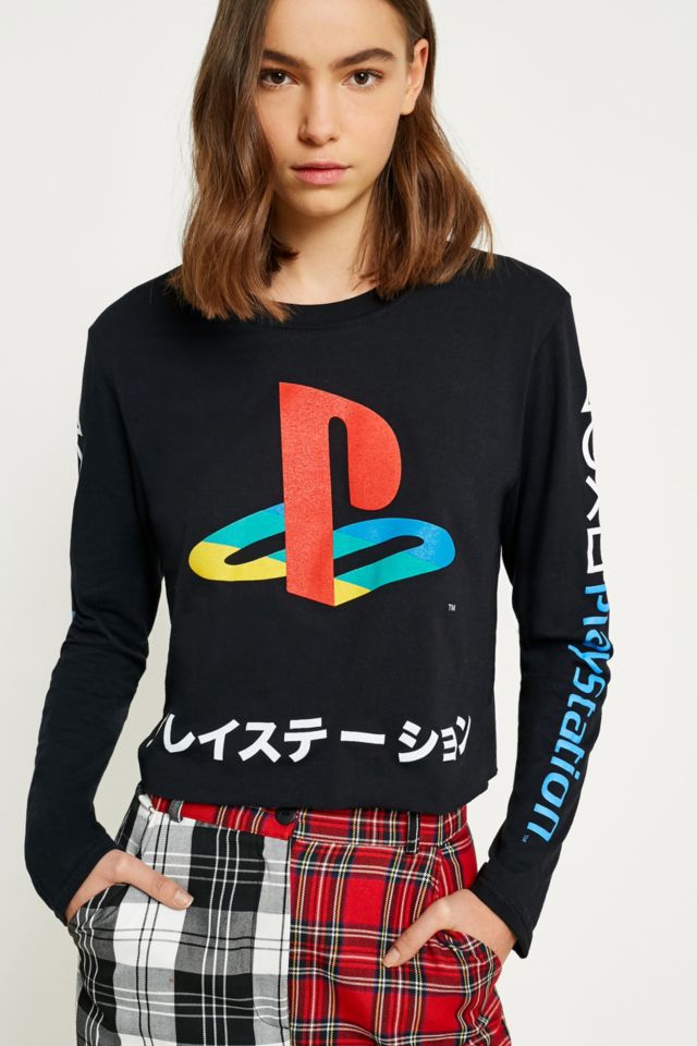 Playstation t shirt long sleeve hotsell