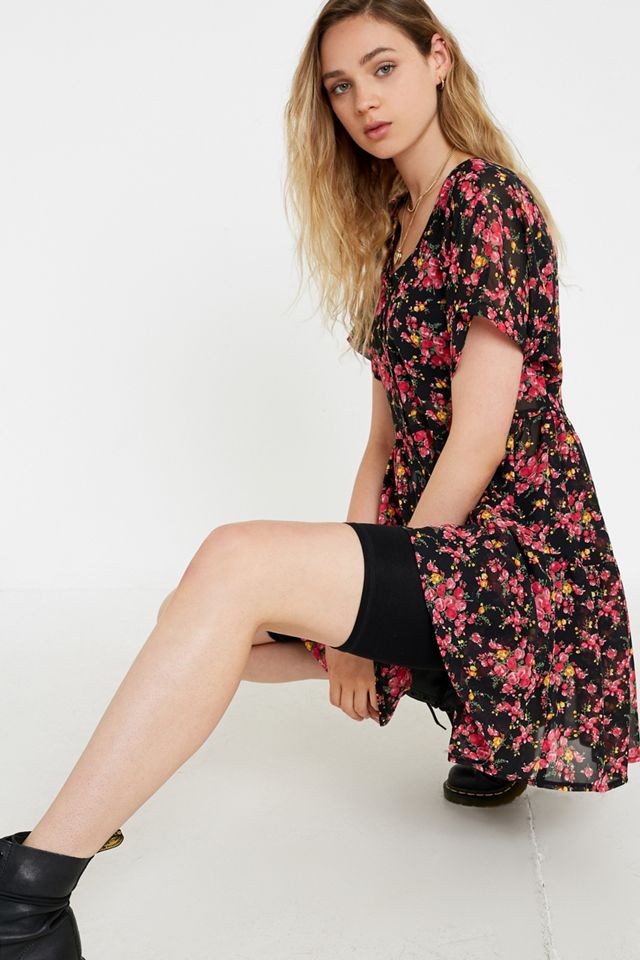 Urban Outfitters Archive Ella Sheer Floral Dress #1