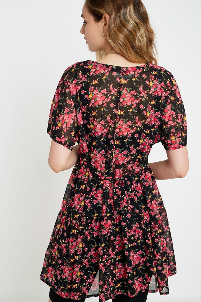 Urban Outfitters Archive Ella Sheer Floral Dress #3