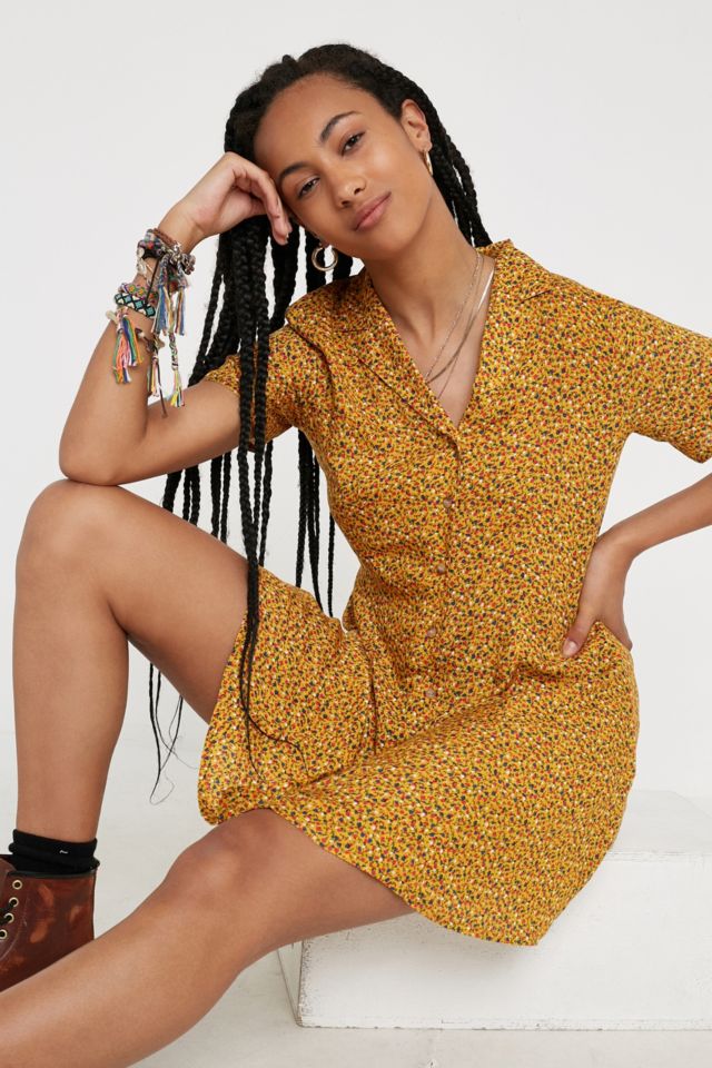 Urban outfitters on sale orange floral dress