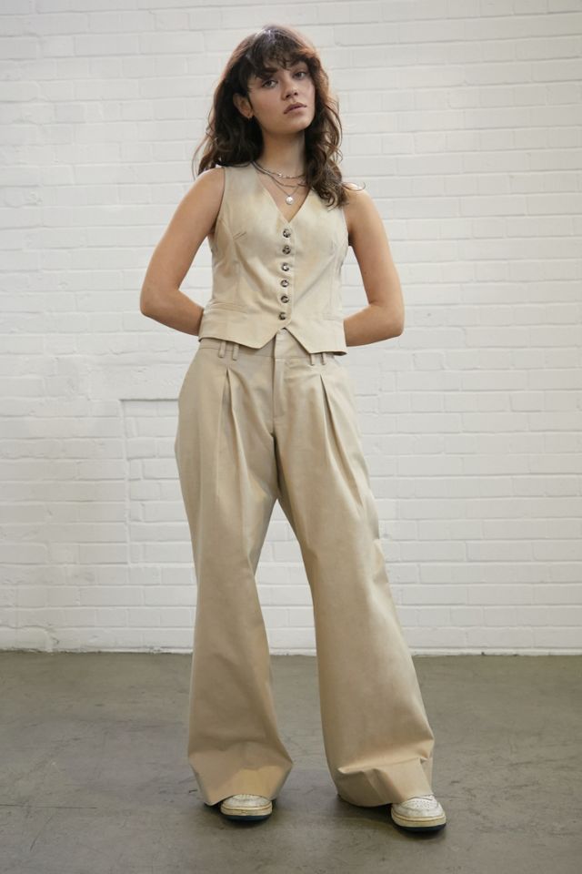 Urban Outfitters Archive Stone Button-Up Waistcoat  #3
