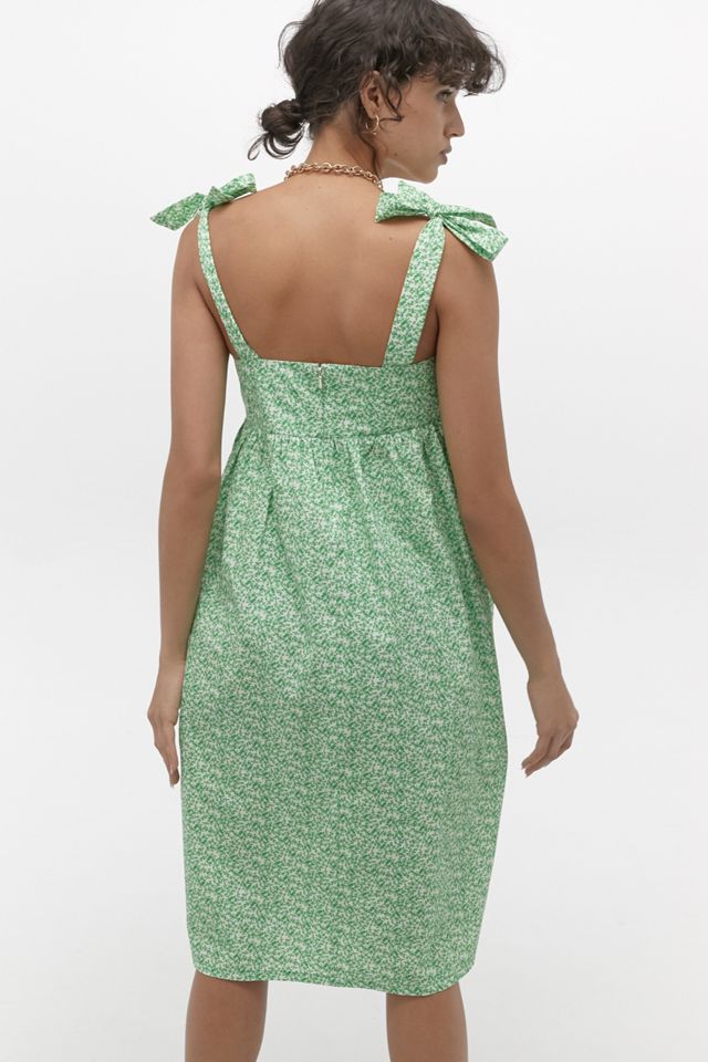 Urban Outfitters Archive Darcey Green Floral Midi Dress #3