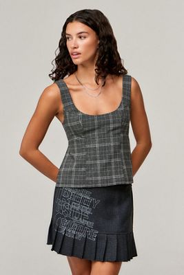 Archive at UO Tennie Checked Top