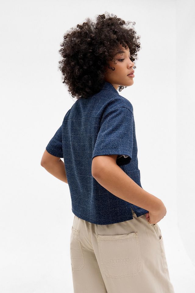 Archive At UO Blue Zip-Through Shirt #1