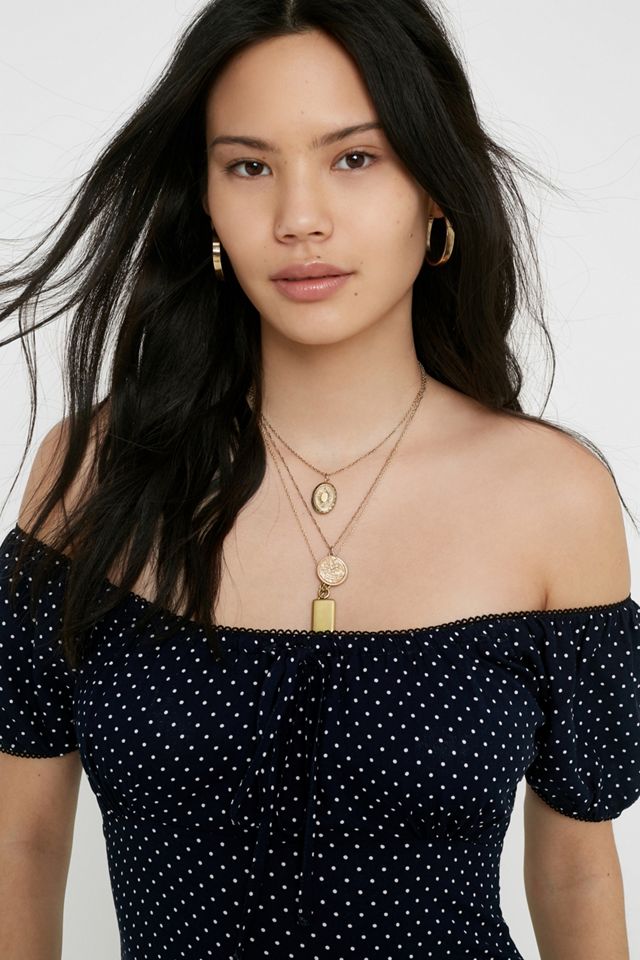 Urban Outfitters Archive Courtney Polka Dot Mini Dress #1