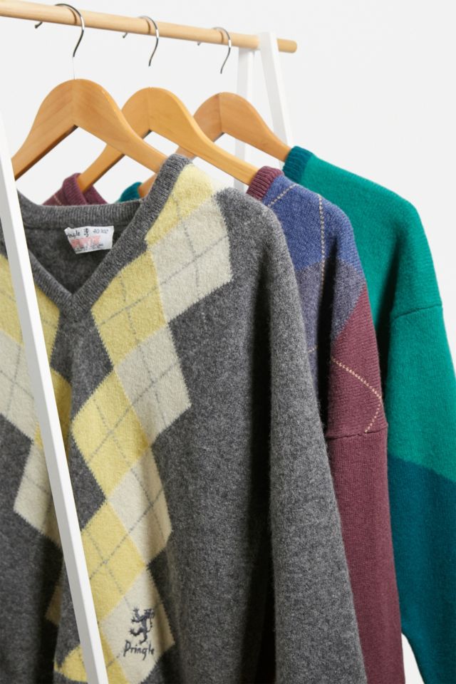 Urban Renewal Vintage Argyle Knit Jumper