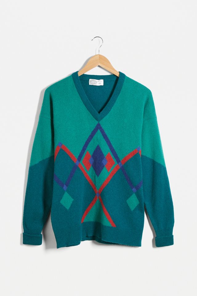 Urban Renewal Vintage Argyle Knit Jumper #1