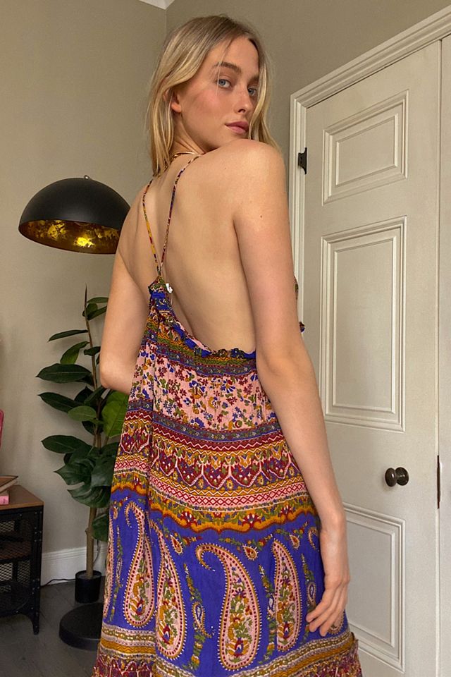 Urban Outfitters Archive Strappy Triangle Boho Midi Vestido #3