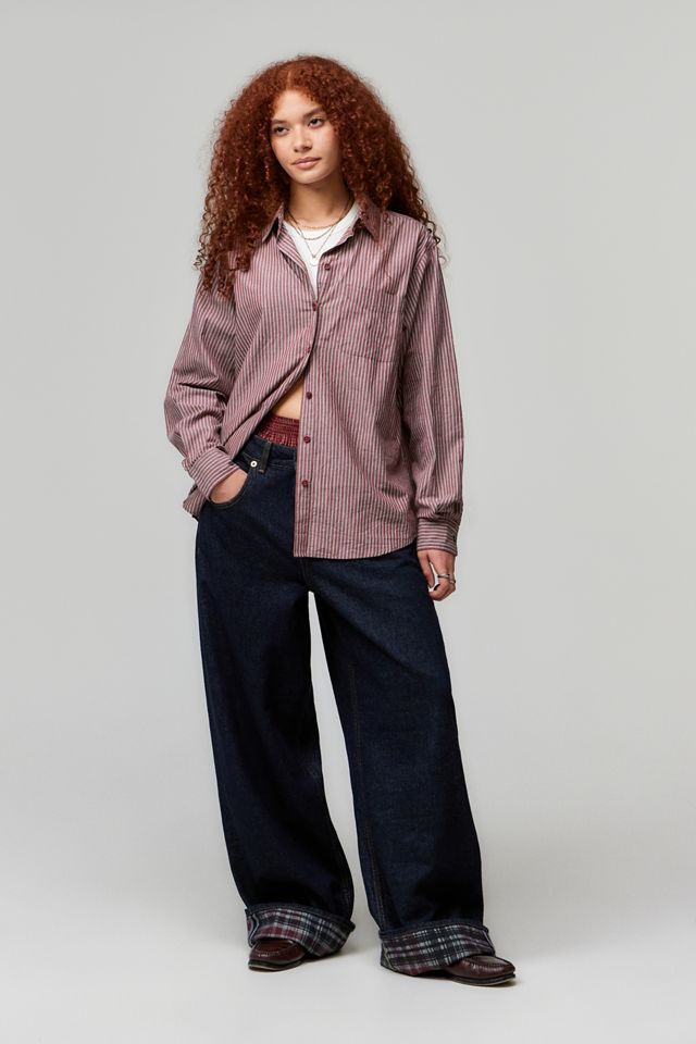 Archive At UO Camicia a Maniche Lunghe a Righe Rosse #2