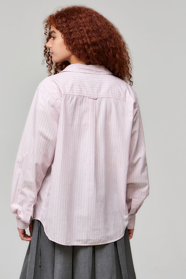 Archive At UO Pink Stripe Long Sleeve Shirt #3