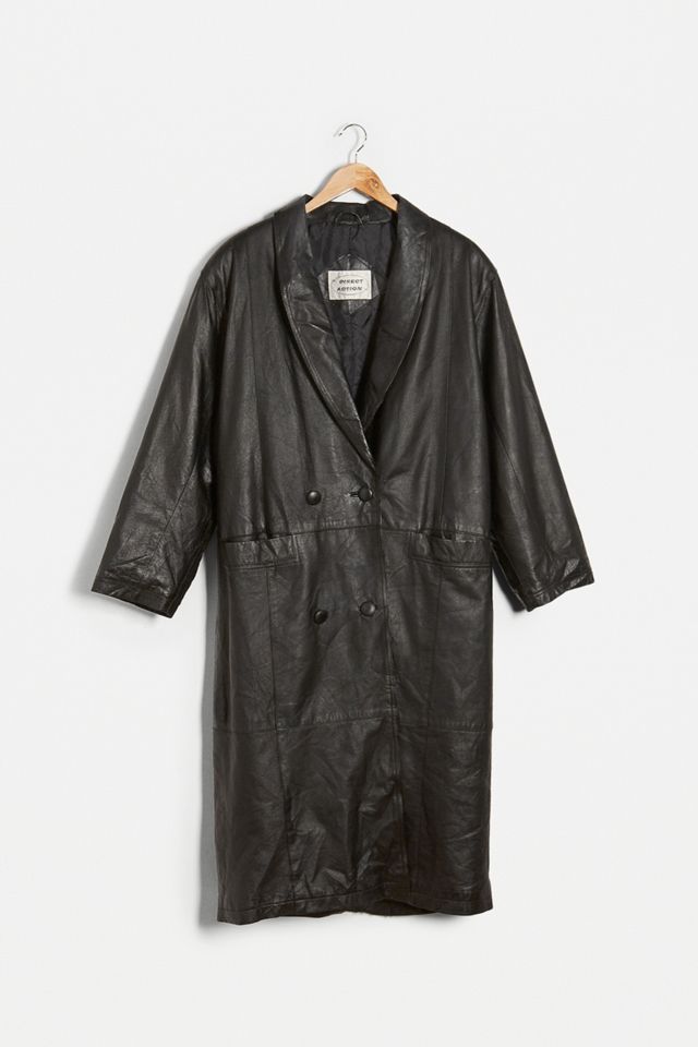Urban Renewal Vintage - Trench en cuir noir #1