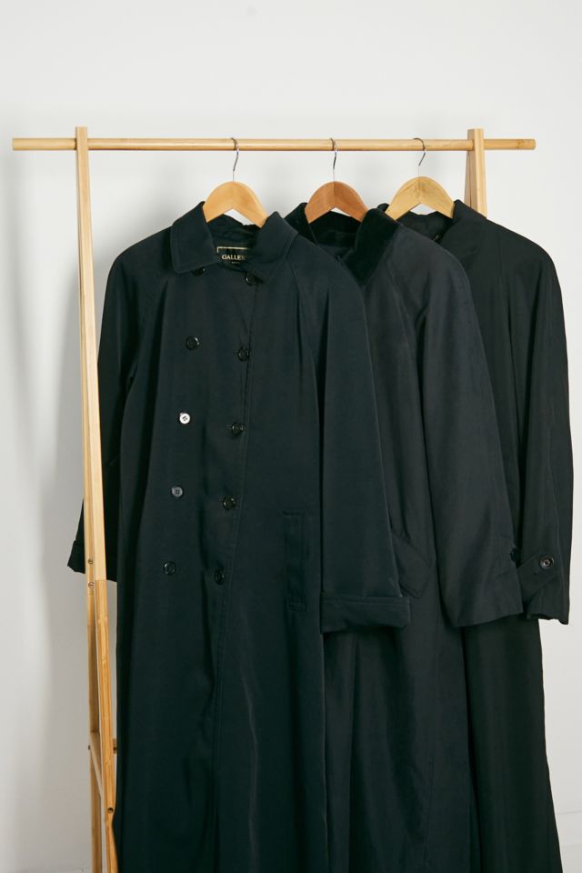 Classic black trench on sale coat