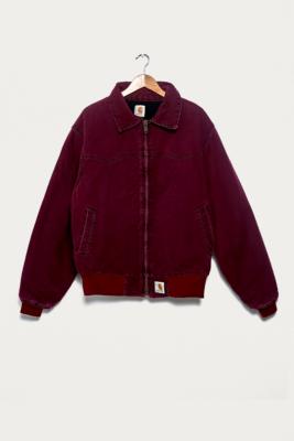 burgundy carhartt jacket