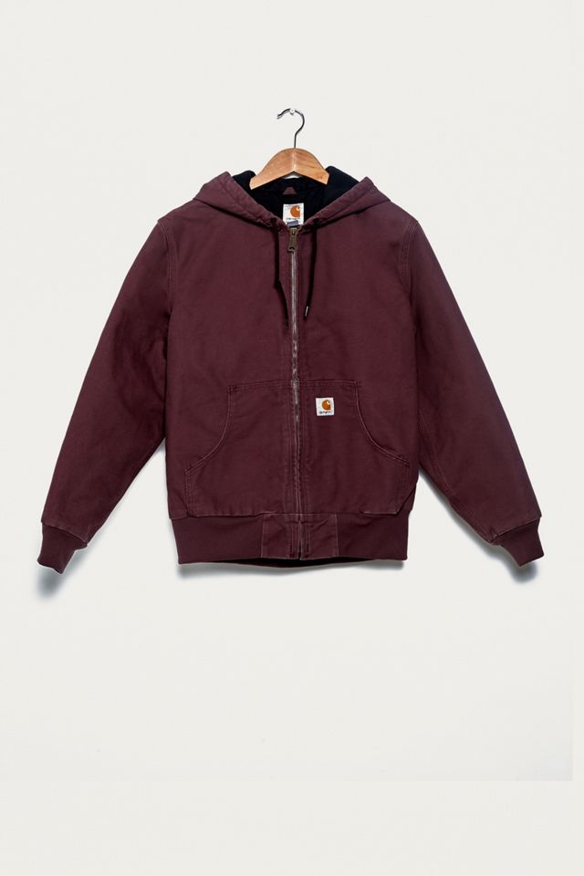 Urban Renewal Vintage One-of-a-Kind Carhartt Burgundy Hoodie #1