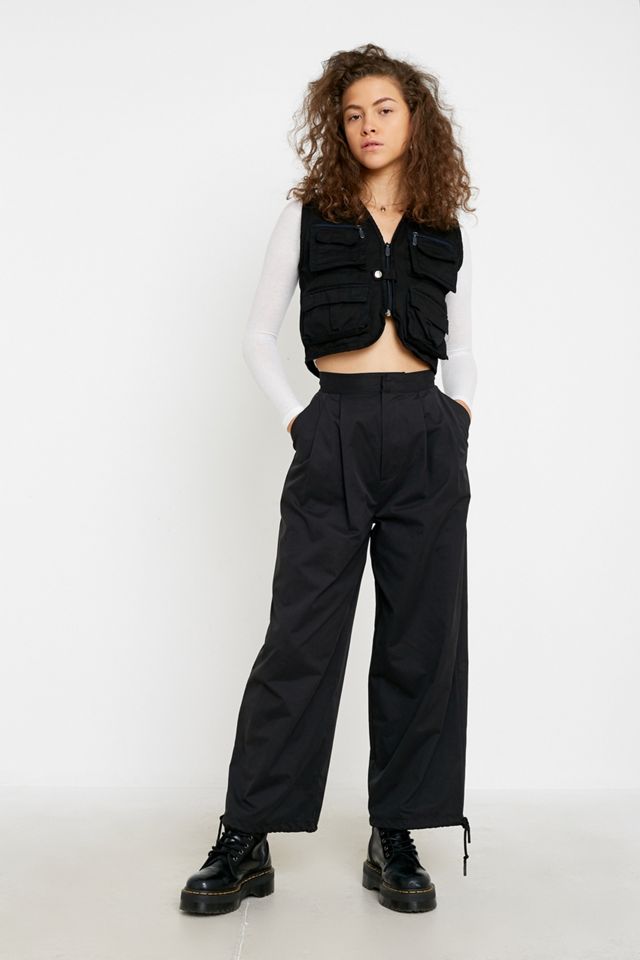 Urban Renewal Salvaged Deadstock - Veste sans manches utilitaire surteinte noire #2
