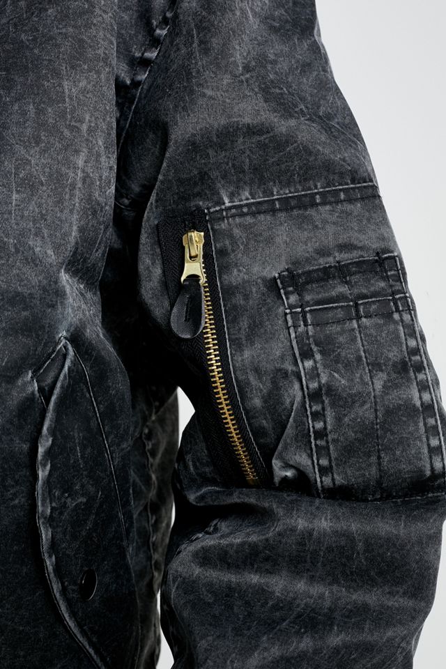 Urban Renewal Salvaged Deadstock - Blouson d'aviateur MA1 noir délavé #1