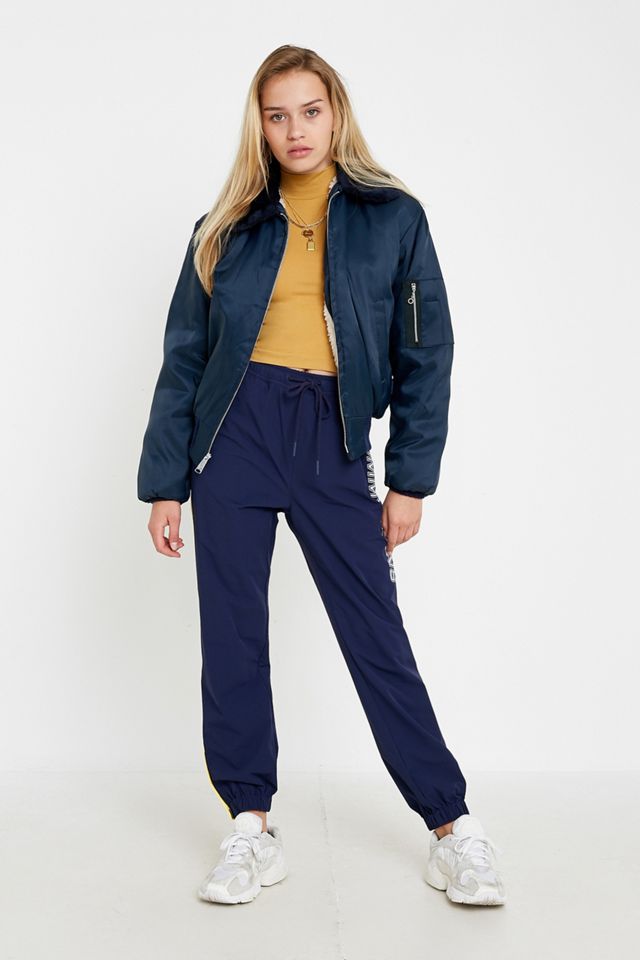 Urban Renewal Salvaged Deadstock – Jacke „CWU“ in Marineblau mit Sherpafutter #2