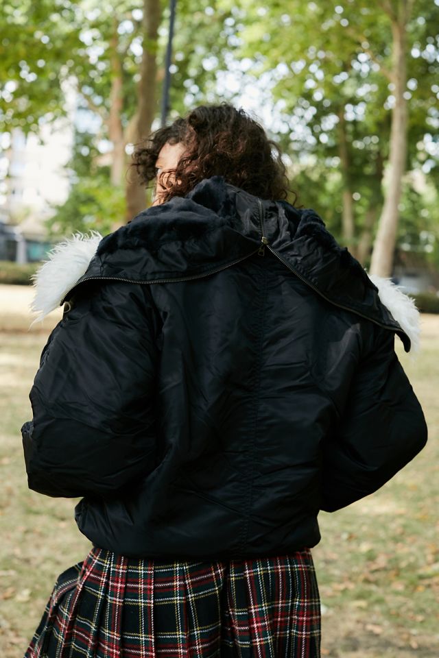 Urban Renewal Salvaged Deadstock Black Parka #3