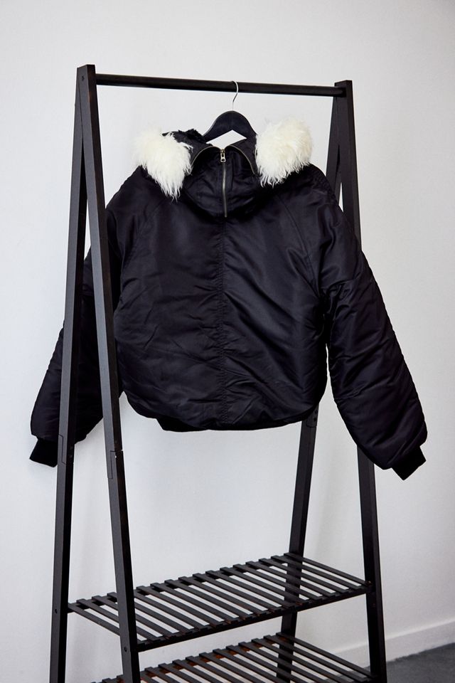 Urban Renewal Salvaged Deadstock Black Parka #5