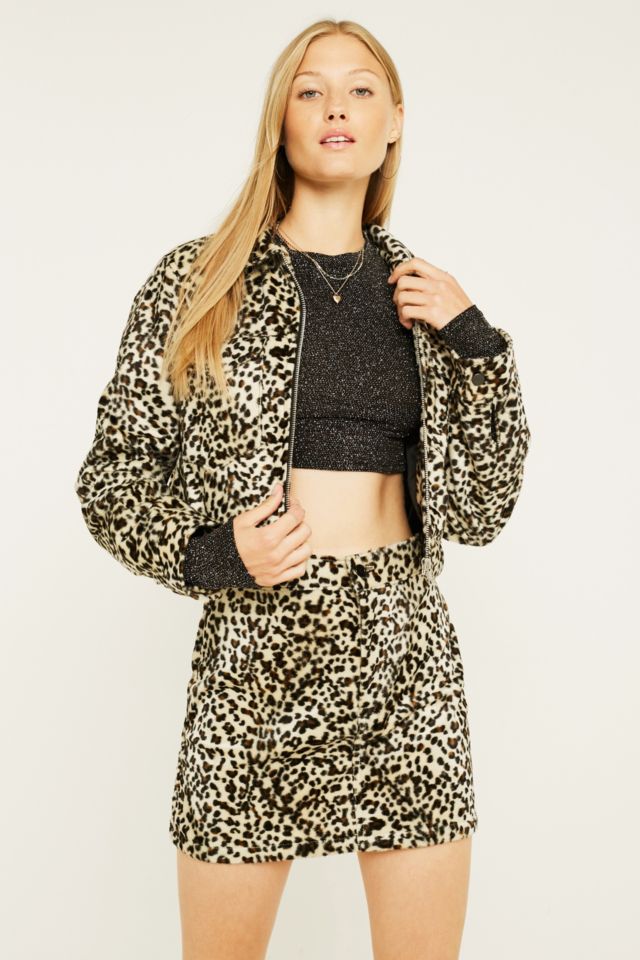 Urban Renewal Remnants Baby Leopard Print Faux Fur Jacket | Urban ...