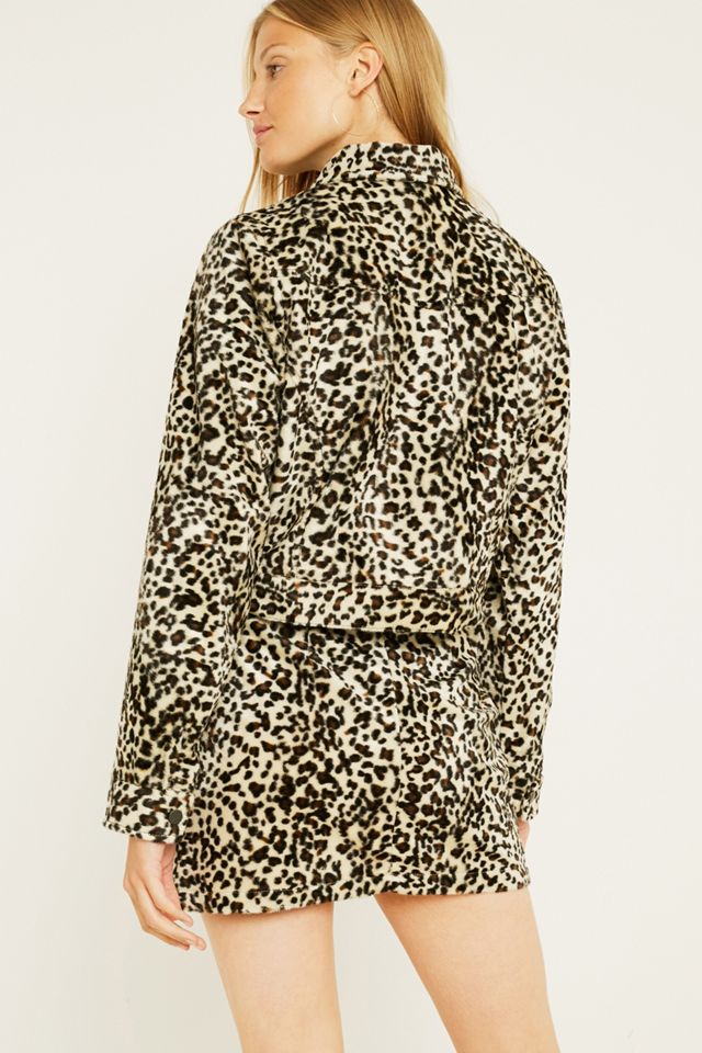 Urban Renewal Remnants Baby Leopard Print Faux Fur Jacket #2