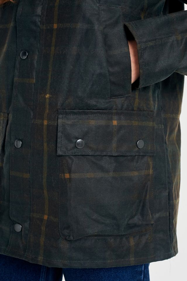 Urban Renewal Remnants Brown Checked Waxed Jacket #5