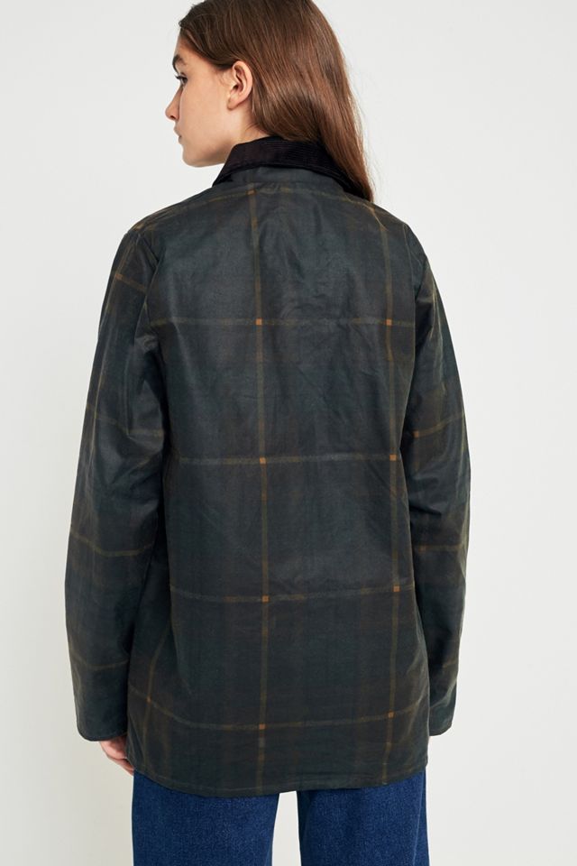 Urban Renewal Remnants Brown Checked Waxed Jacket #6