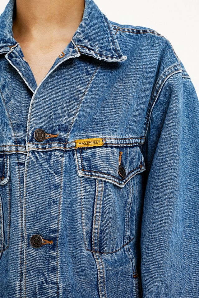 Urban Renewal Vintage Denim Trucker Jacket #3
