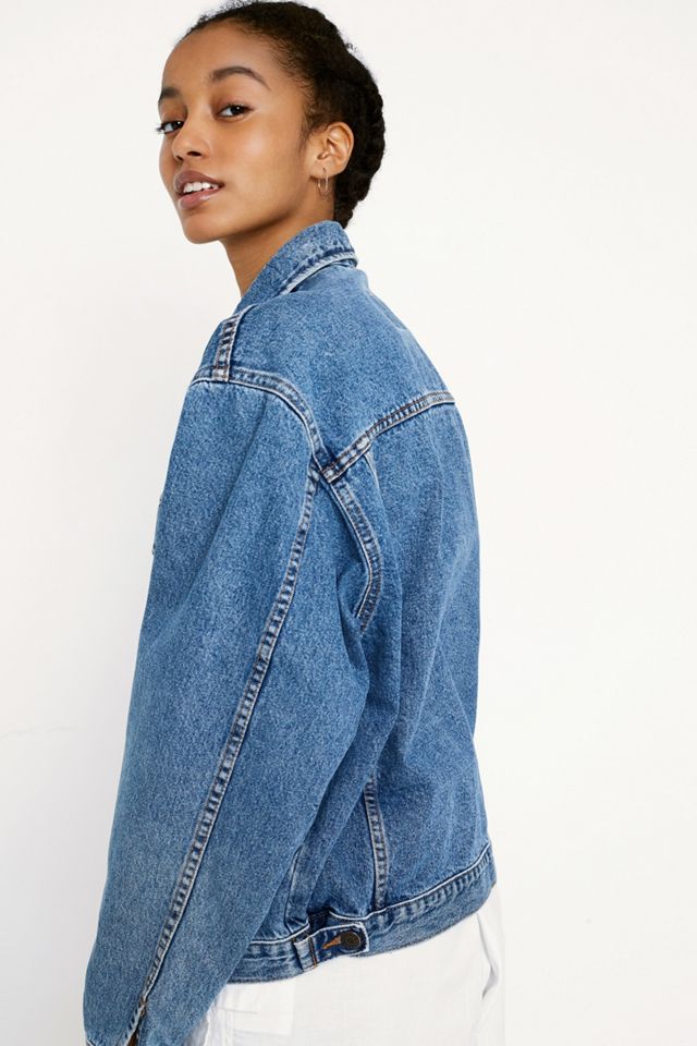 Urban Renewal Vintage Denim Trucker Jacket #4