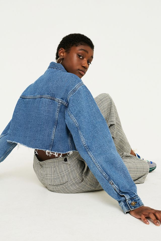 Urban Renewal Vintage Customised Crop Denim Jacket #1