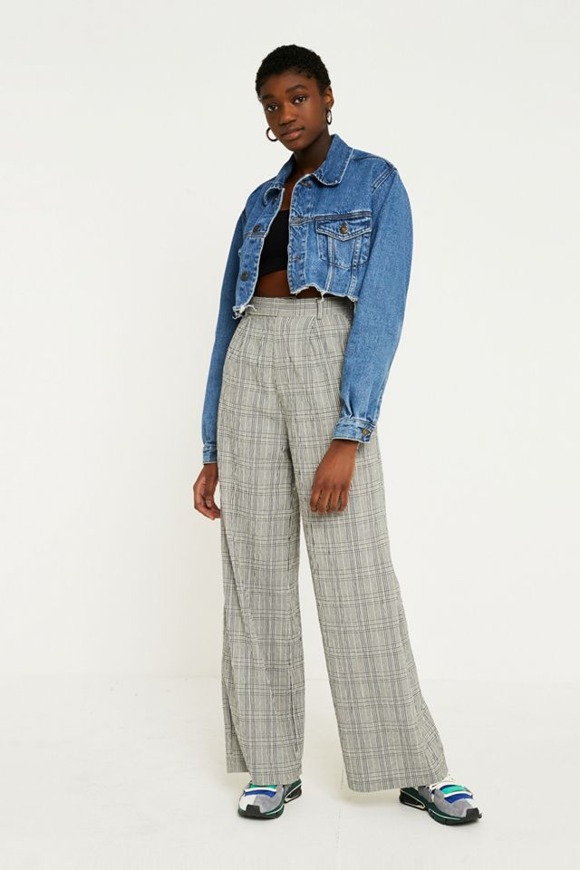 Urban Renewal Vintage Customised Crop Denim Jacket #2