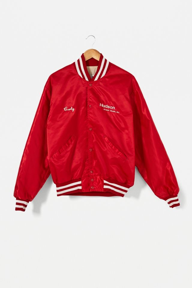 Urban Renewal Vintage Red Bomber Jacket #1