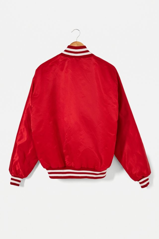 Urban Renewal Vintage Red Bomber Jacket #3