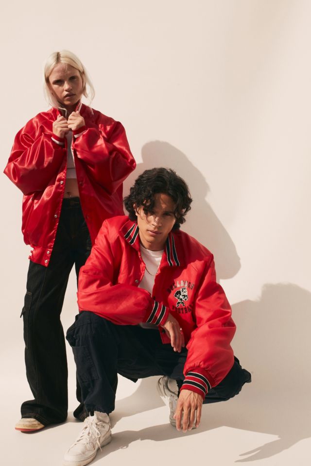 Urban Outfitters Vintage Red Varsity Jacket for Men