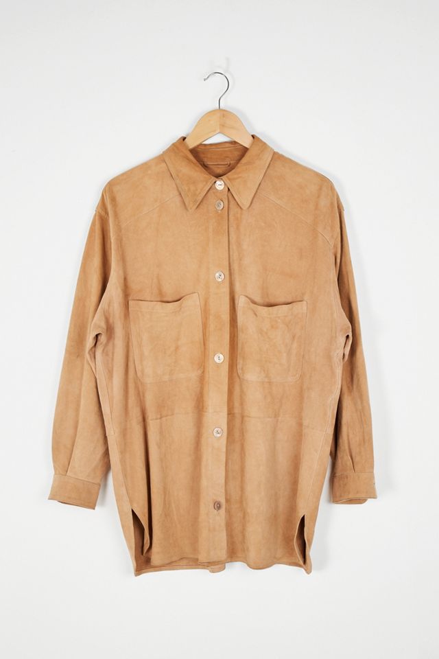 Urban Renewal Vintage Tan Suede Shacket #1