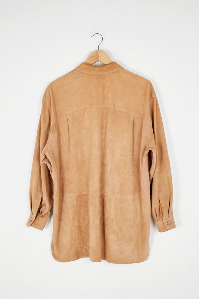 Urban Renewal Vintage Tan Suede Shacket #2