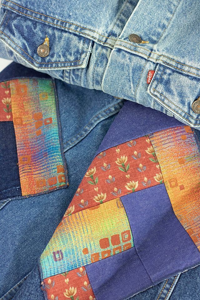 Urban Renewal Remade From Vintage Levi’s Patchwork Jacket | Urban ...