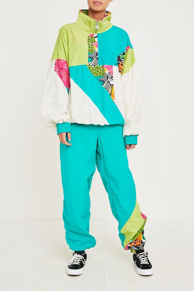 Urban Renewal Vintage One-of-a-Kind Green Pattern Shell Suit | Urban ...