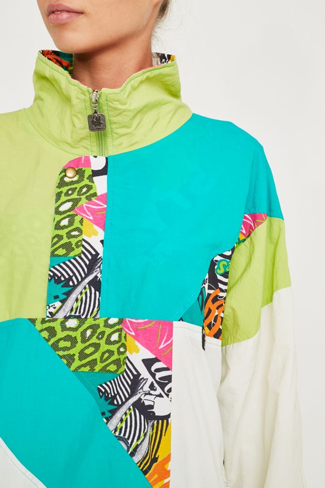 Urban Renewal Vintage One-of-a-Kind Green Pattern Shell Suit | Urban ...