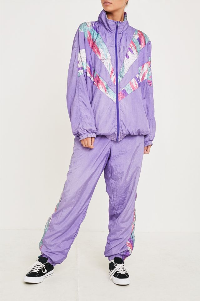 Urban Renewal Vintage One-of-a-Kind Lilac Pattern Shell Suit | Urban ...