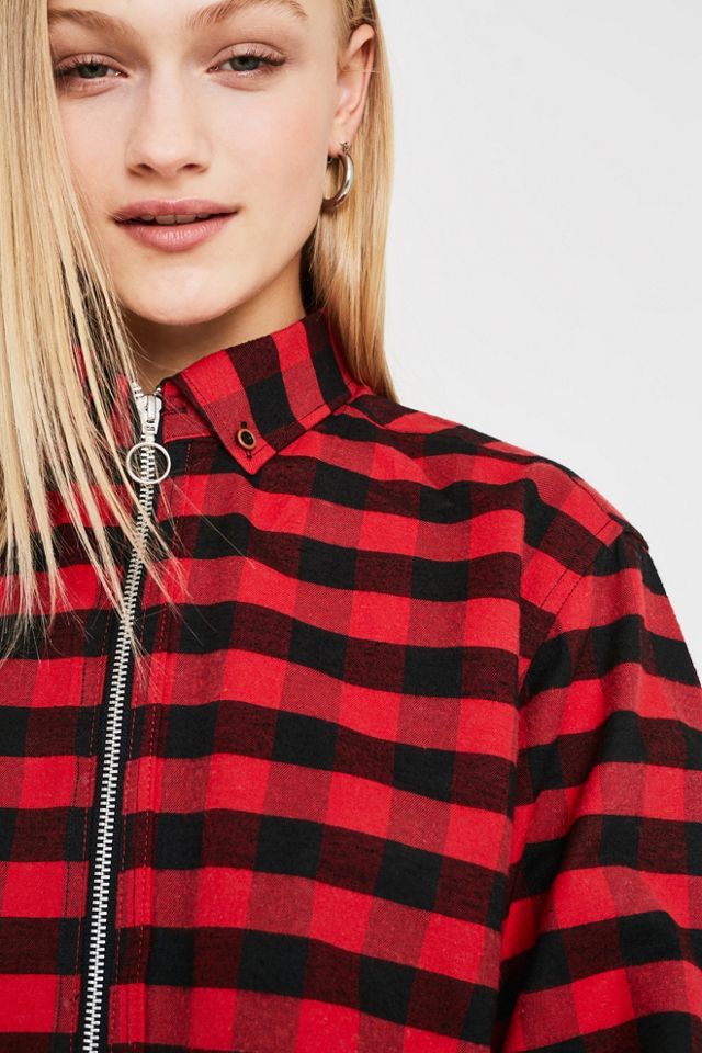 Urban Renewal Vintage Remnants Buffalo Plaid Zip-Through Jacket #1