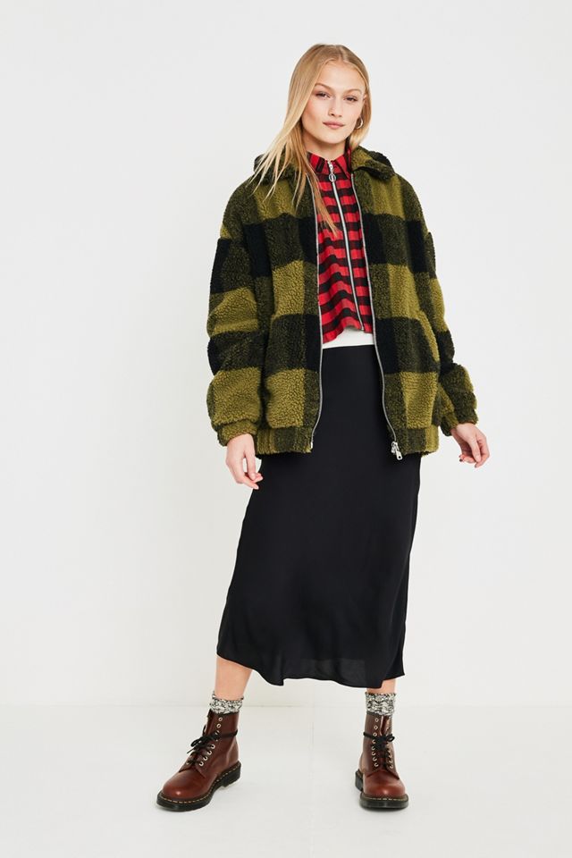 Urban Renewal Vintage Remnants Buffalo Plaid Zip-Through Jacket #4