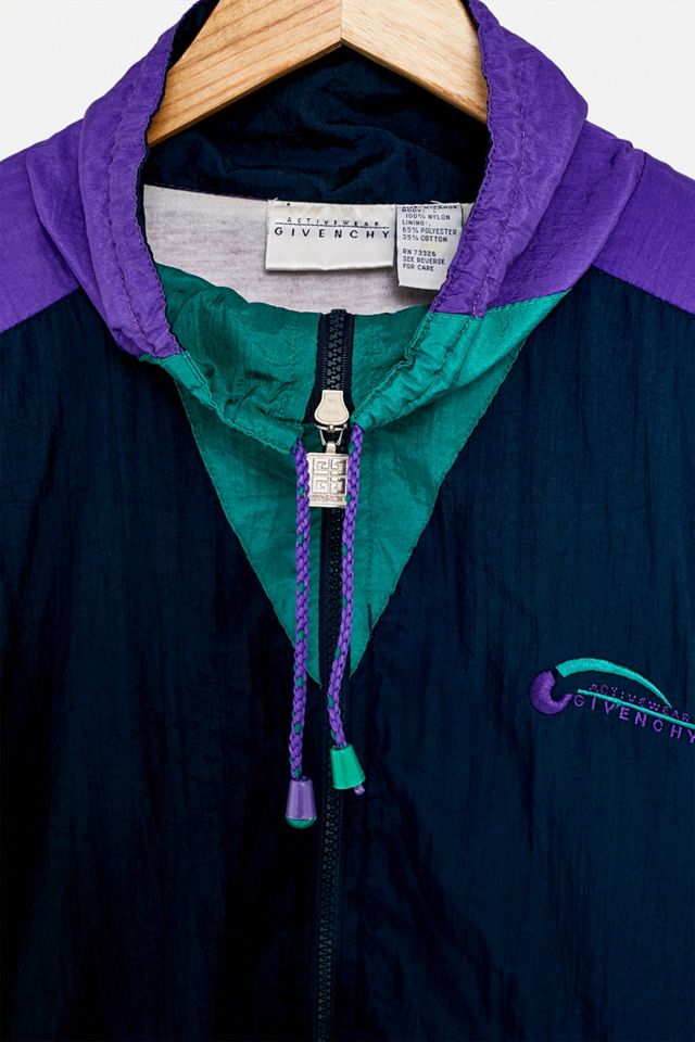 Giacca a conchiglia Verde + Viola Per il Rinnovamento Urbano, unica nel suo genere #2