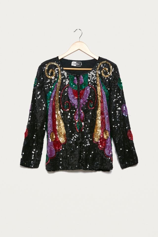 Colourful sequin outlet jacket