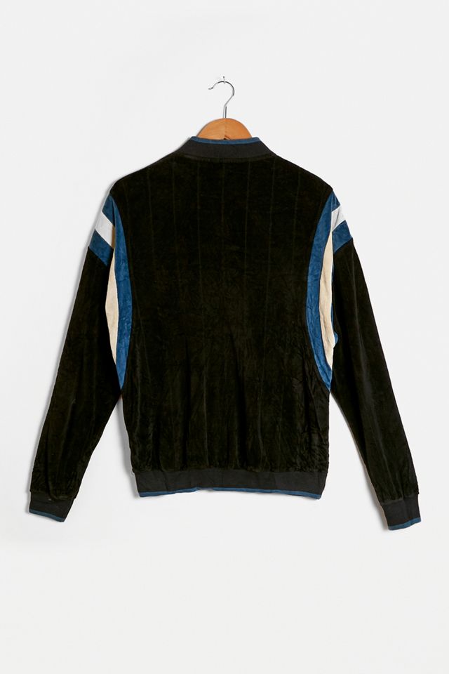 Urban Renewal One-of-a-Kind Dior Black and Blue Velour Track Jacket  #2