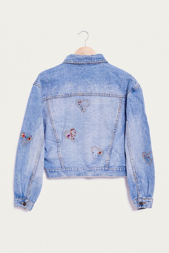 Urban Renewal Vintage One-Of-A-Kind – Jeansjacke „Bebo“ mit Verzierung #1