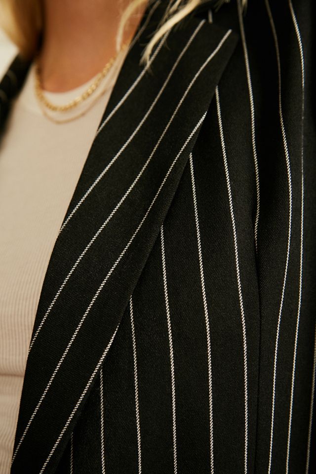 Blazer a Righe Sottili Nere Urban Outfitters Archive #2